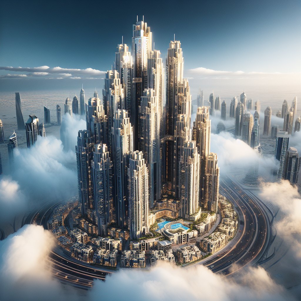 Wohntürme in Dubai: Luxus über den Wolken.